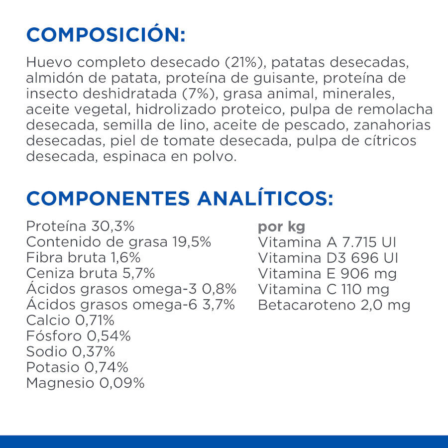 7 kg Hill's Science Plan Adult Hypoallergenic Huevo e Insecto pienso para gatos, , large Imagen numero 6